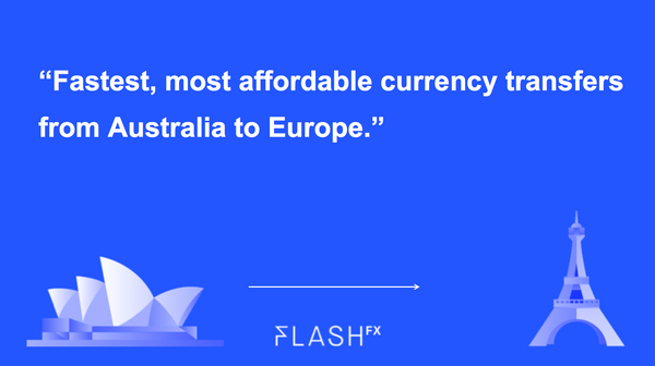 Fastest, most affordable currency transfers from Australia to Europe